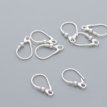 Srebrne bigle zamykane 18mm, próba Ag925