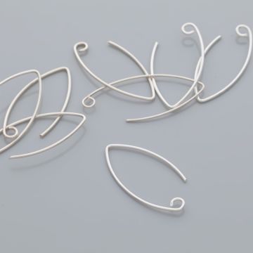 Srebrne bigle "rybki" AG925 30mm