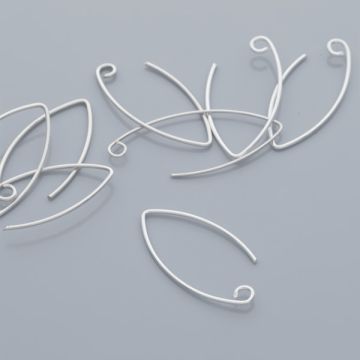 Srebrne bigle "rybki" AG925 40mm