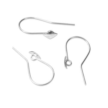 Srebrne bigle otwarte romby AG925 4mm