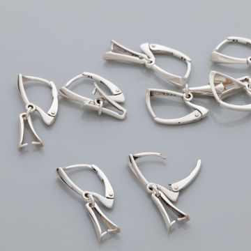 Srebrne bigle angielskie z podwieszką,  AG925 26mm