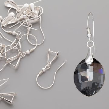 Bigle otwarte z krawatką AG925 29mm