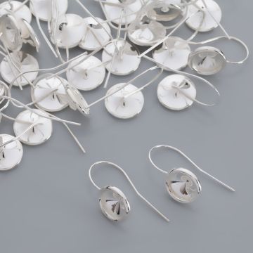 Srebrne bigle na rivoli AG925 8mm