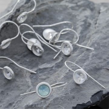 Srebrne bigle otwarte do rivoli AG925 8,5mm