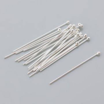 Srebrne szpilki z główką AG925 30x0,6mm