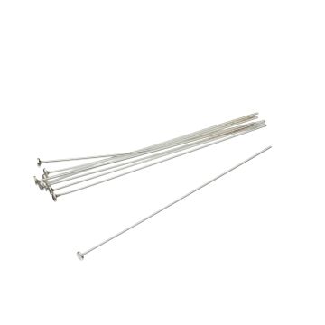 Srebrne szpilki z płaską główką AG925 60x0,7mm