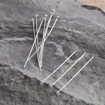 Szpilki srebrne talerzyki AG925 40x0,6mm