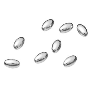 Srebrne oliwki gładkie AG925 4mm