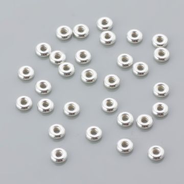 Srebrne donaty gładkie AG925 3mm