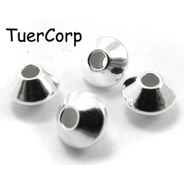 Srebrne dyski gładkie AG925 6mm