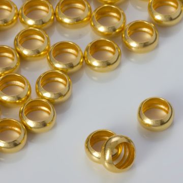 Srebrna przekładka pierścień pozłacany AG925 8mm