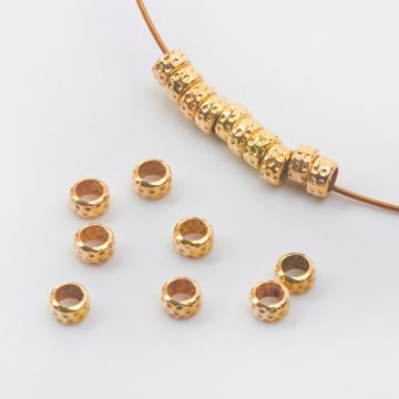 Srebrna przekładka obrączka AG925 pozłacana 4,5mm