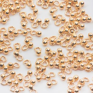 Srebrna zawieszka kuleczka AG925 pozłacana 3mm