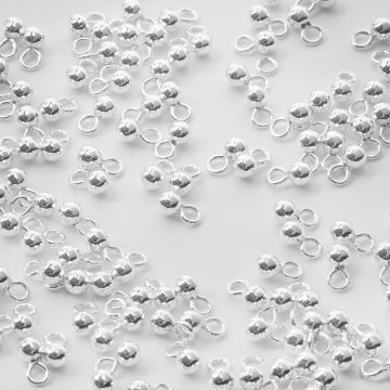 Srebrna zawieszka kuleczka AG925 4mm