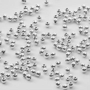 Srebrne kulki młotkowane AG925 3,5mm