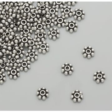 Srebrna przekładka kwiatek bali 4mm