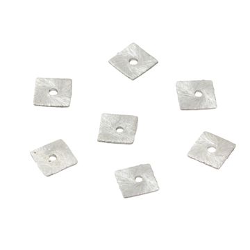 Przekładka satynowa kwadrat AG925 6mm