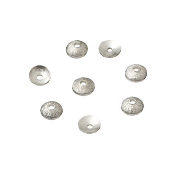 Srebrne czapeczki satynowe AG925 4mm