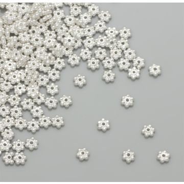 Srebrne przekładki kwiatki bali AG925 4mm