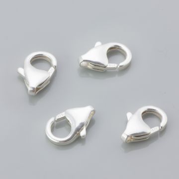 Srebrne zapięcie karabińczyk NTC AG925 12mm