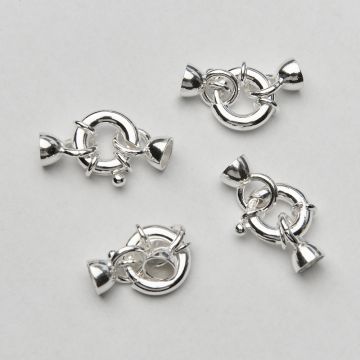 Srebrne zapięcie federing ozdobny do pereł AG925 24mm