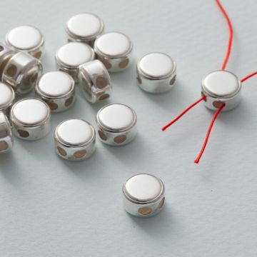 Zapięcie silikonowe stoper gładkie AG925 9mm