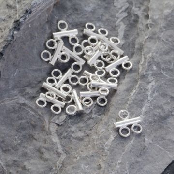 Srebrne zapięcie 2/1 AG925 10mm Srebrne zapięcie 2/1 AG925 10mm