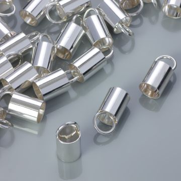 Srebrne końcówki do rzemieni AG925 6mm