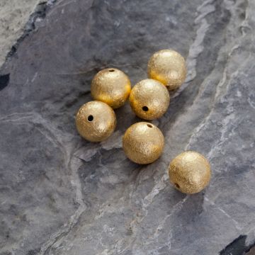 Srebrne kulki AG925 pozłacane 10mm Srebrne kulki AG925 pozłacane 10mm