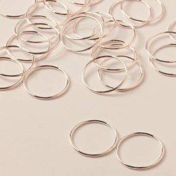 Srebrny łącznik koło gładkie AG925 17mm