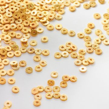 Srebrna przekładka krążek AG925 pozłacana 3mm