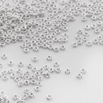 Srebrny koralik kwiatek mini AG925 2,5mm