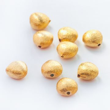 Srebrny koralik serce AG925 pozłacane 8mm