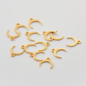 Srebrna mini zawieszka róg obfitości AG925 pozłacany 6mm