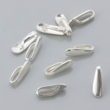 Srebrna krawatka łezka gładka AG925 11mm