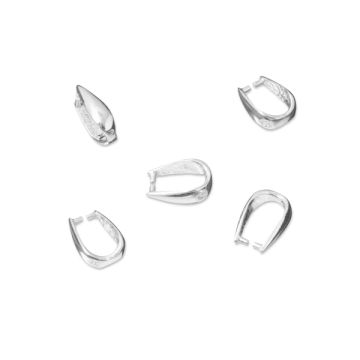 Srebrna krawatka do kamieni zwężana AG925 9mm Srebrna krawatka do kamieni zwężana AG925 9mm