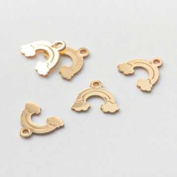 Srebrna zawieszka tęcza AG925 pozłacana 7mm