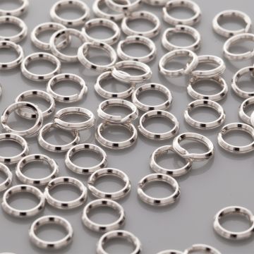 Kółeczka łącznikowe sprężynki, AG925 7mm