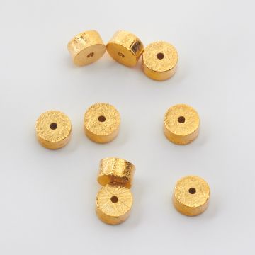 Srebrna oponka satynowa pozłacana AG925 4,5-8mm