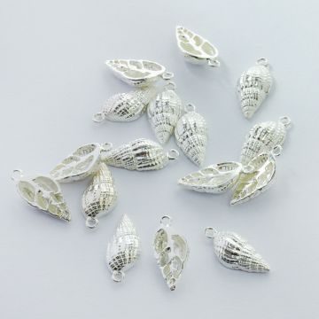 Srebrna zawieszka muszelka podłużna AG925 18,5mm