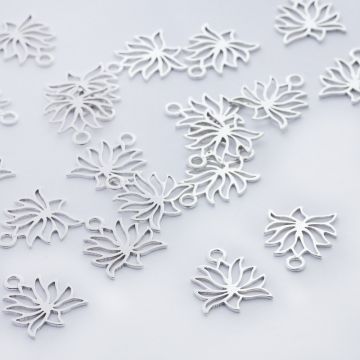 Srebrna zawieszka kwiat lotosu AG925 11,5mm