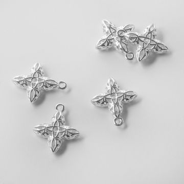 Srebrna zawieszka koniczyna marokańska AG925 16,5mm