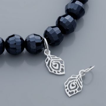 Srebrna zawieszka listek AG925 15mm