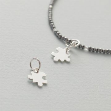 Srebrna zawieszka do bransoletek puzzel AG925 12x9,5mm