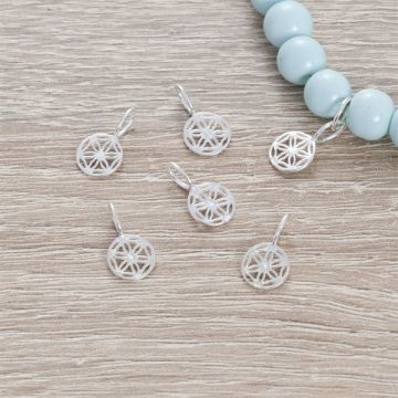 Srebrna zawieszka kwiatek 8mm AG925