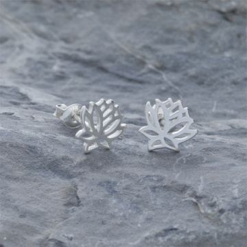 Srebrne kolczyki lilie AG925 9mm