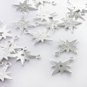 Zawieszka róża wiatrów z cyrkonią AG925 20,5mm