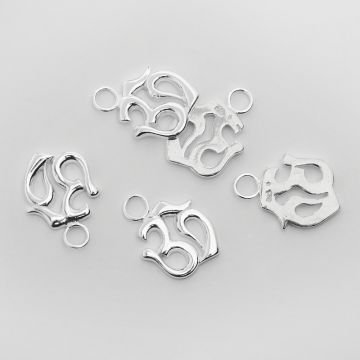 Srebrna zawieszka znak Om AG925 20mm