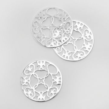 Srebrna zawieszka ornament do naszyjnka AG925 31,5mm