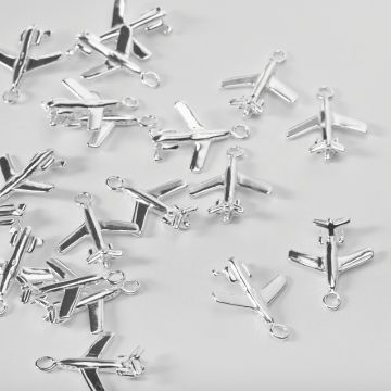 Srebrna zawieszka samolot AG925 19mm